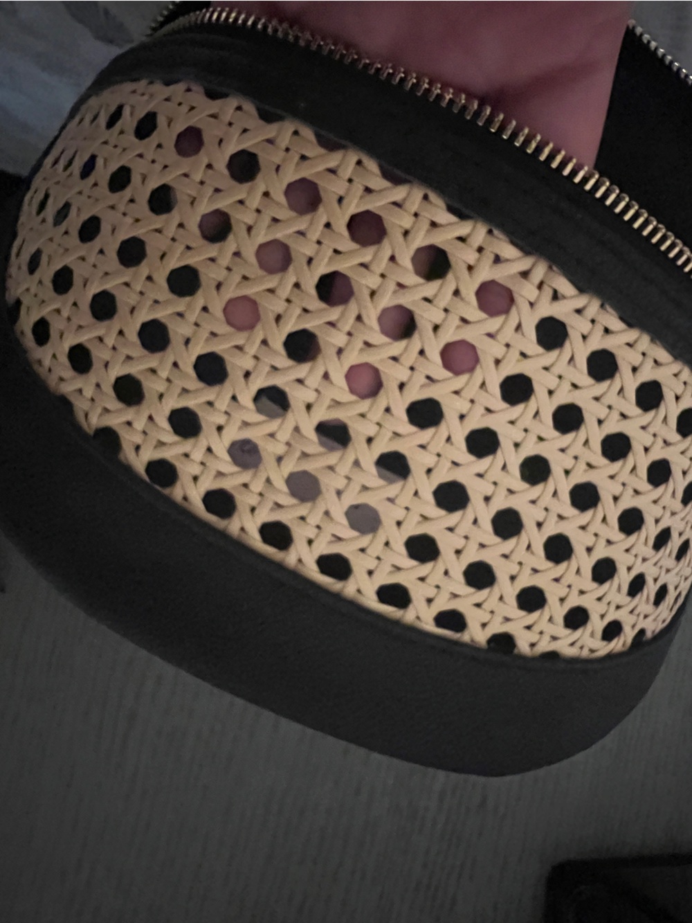 Universal Thread Black and Beige Woven Mini Crossbody Bag